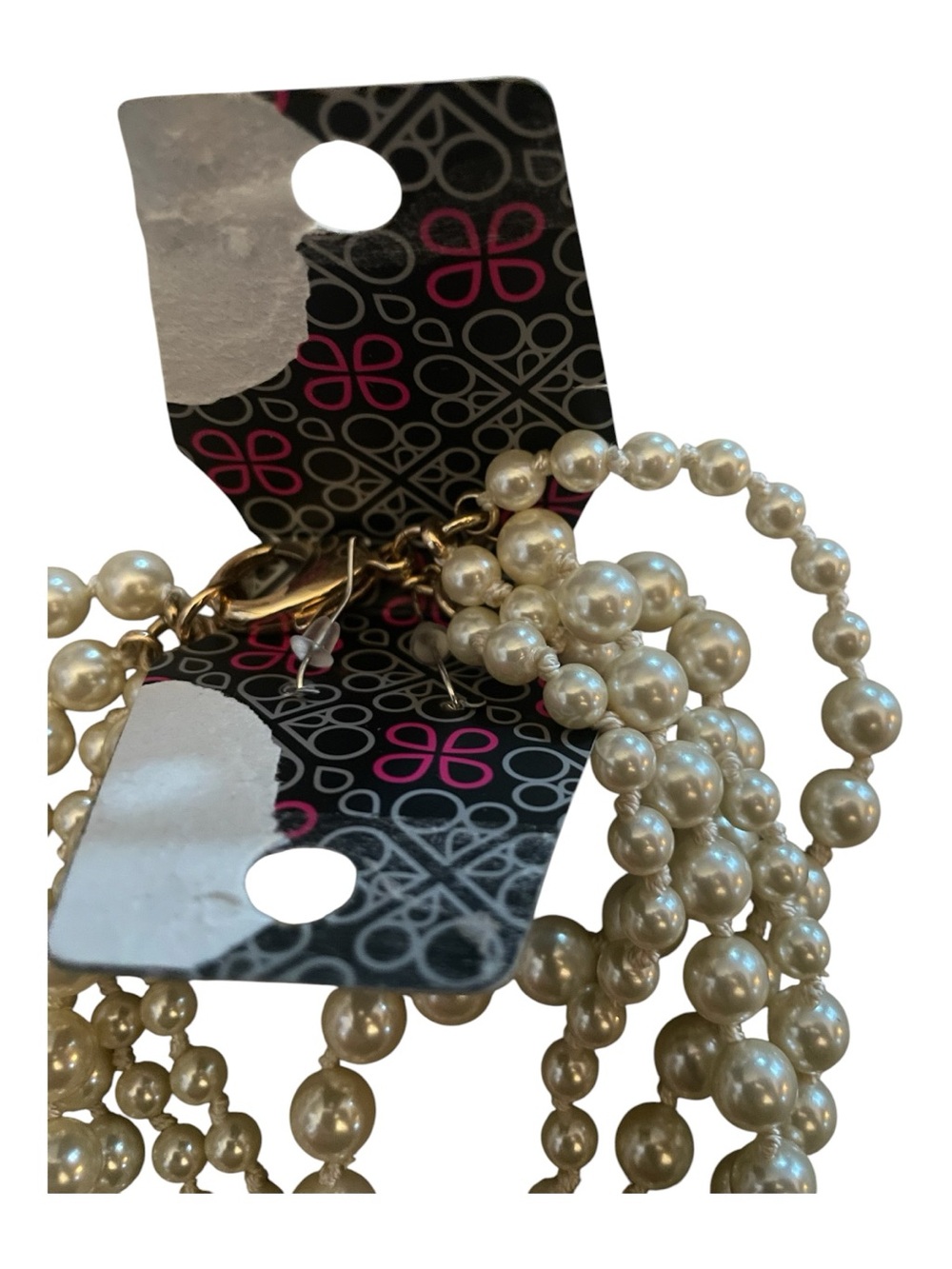 Paparazzi Multi-Strand Faux Pearl Necklace and Earring Set NWT - Picture 5 of 5